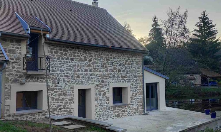 Rénovation façade maison - Saulieu - COMMUNEAU ARTON BTP 