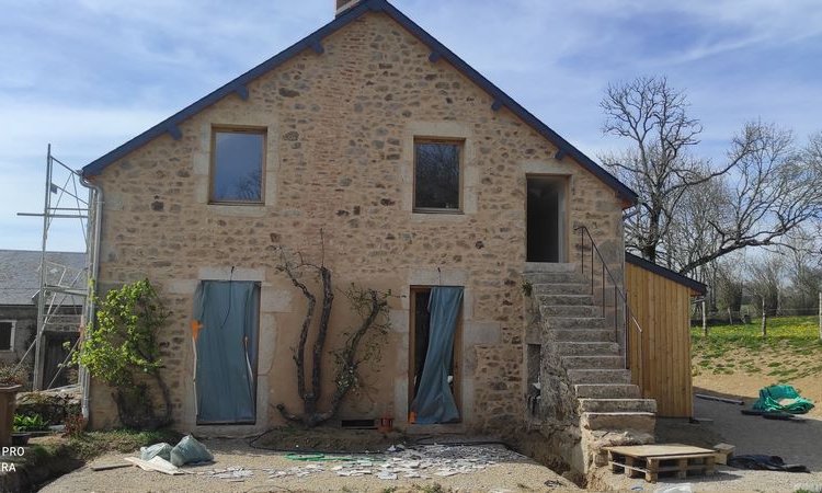 Rénovation façade maison - Saulieu - COMMUNEAU ARTON BTP 